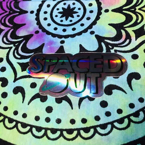 Spaced Out Metallic Prismatic Reflective Single Decor Sticker - Picture 3 of 9
